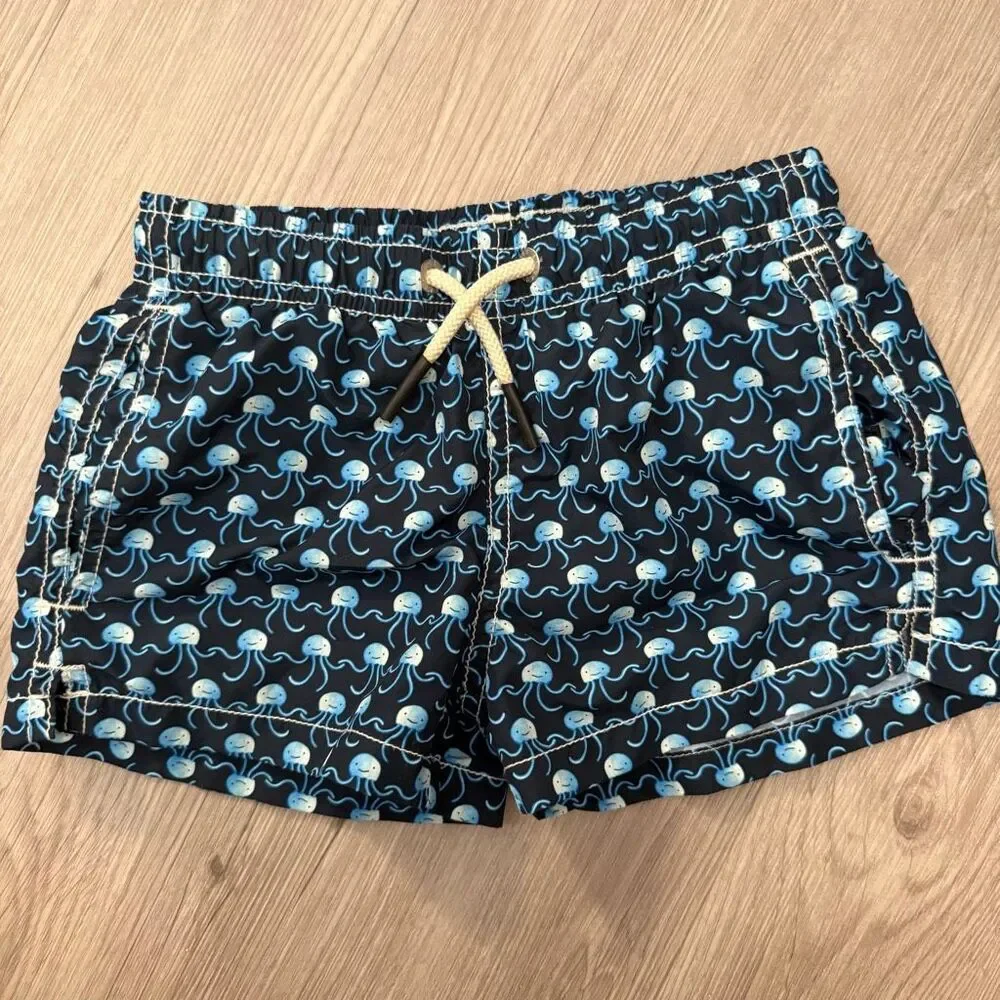 MC2 Saint Barth navy blue jellyfish-print swim shorts size 4